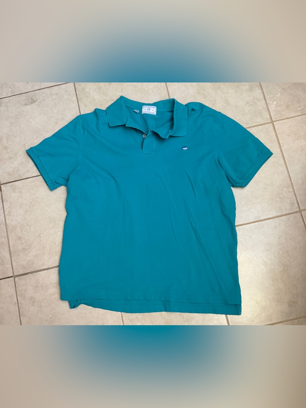 Southern Tide Teal Polo Shirt - Men's Short Sleeve